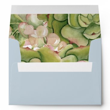 Succulents Rustic Wedding envelopes