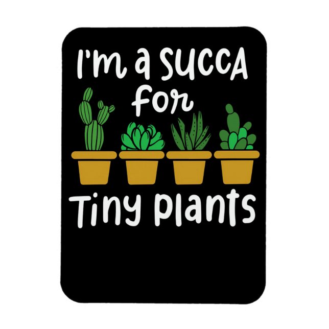 Succulents Tiny Plants Magnet (Vertical)