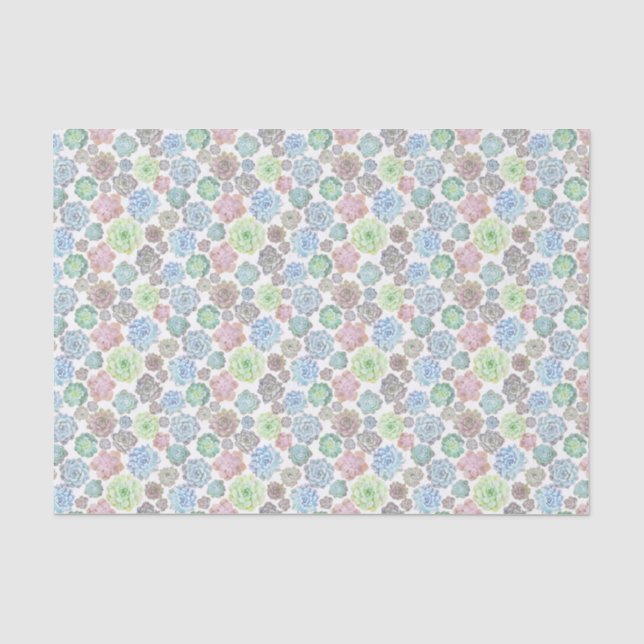 Succulents tissue paper (Front)