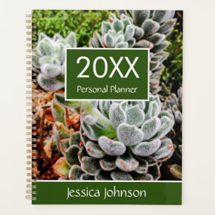 Succulents Weekly Monthly Personalized Personal Pl Planner