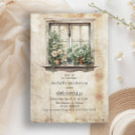 Succulents Window Garden Rustic 60th Birthday Invitation<br><div class="desc">Charming 60th birthday party invitation with a rustic,  vintage country cottage window garden with sage green potted succulents.  Contact me for assistance with customization or to request matching or coordinating Zazzle products</div>
