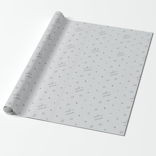 Such a Cancer (Pastel)  Wrapping Paper (Unrolled)