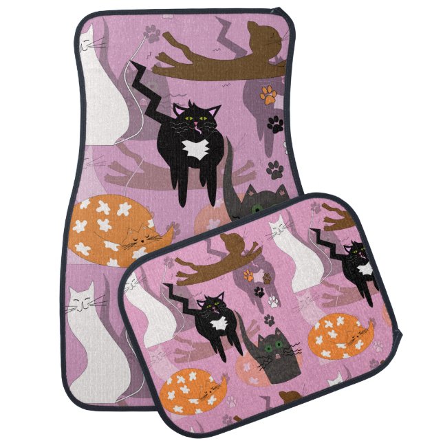 Such different cats. car floor mat (Set)