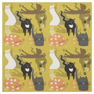 Such different cats. fabric