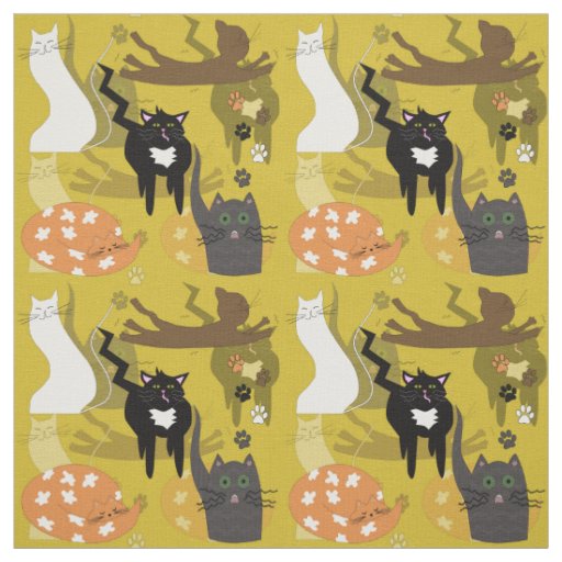 Such different cats. fabric