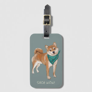 Such Wow! Cute Doge Shibe Luggage Tag