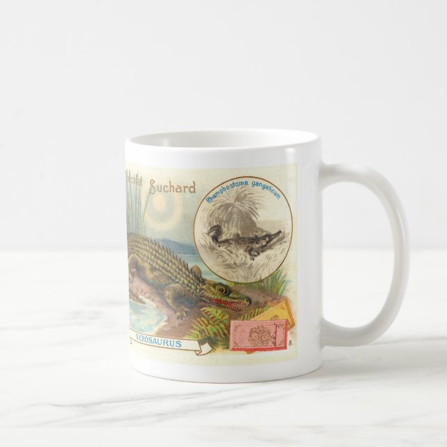 Suchard Chocolat Nicrosaurus Antique Card Coffee Mug (Right)