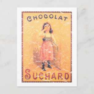 Suchard Chocolate- distressed Postcard