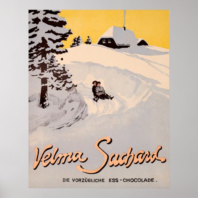 Suchard Velma, Die Vorzügliche Ess Chocolade Poster (Front)