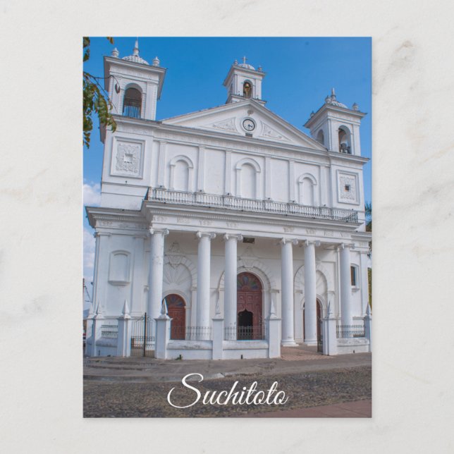 Suchitoto, El Salvador Cathedral Postcard (Front)