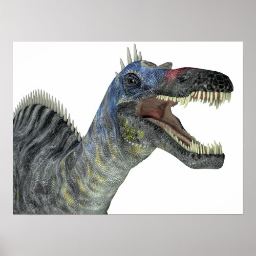 Suchomimus Dinosaur Head Poster