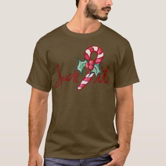Suck it Christmas Candy Cane  T-Shirt