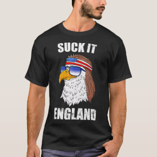 Suck It England Eagle Mullet 4th Of July  For Men  T-Shirt