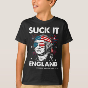 Suck-it England Funny 4th July Shirt George-washin