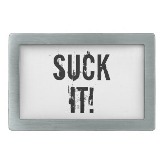 SUCK IT! Pewter Belt Buckle