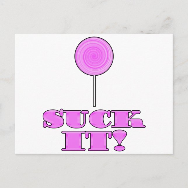 SUCK IT! POSTCARD (Front)
