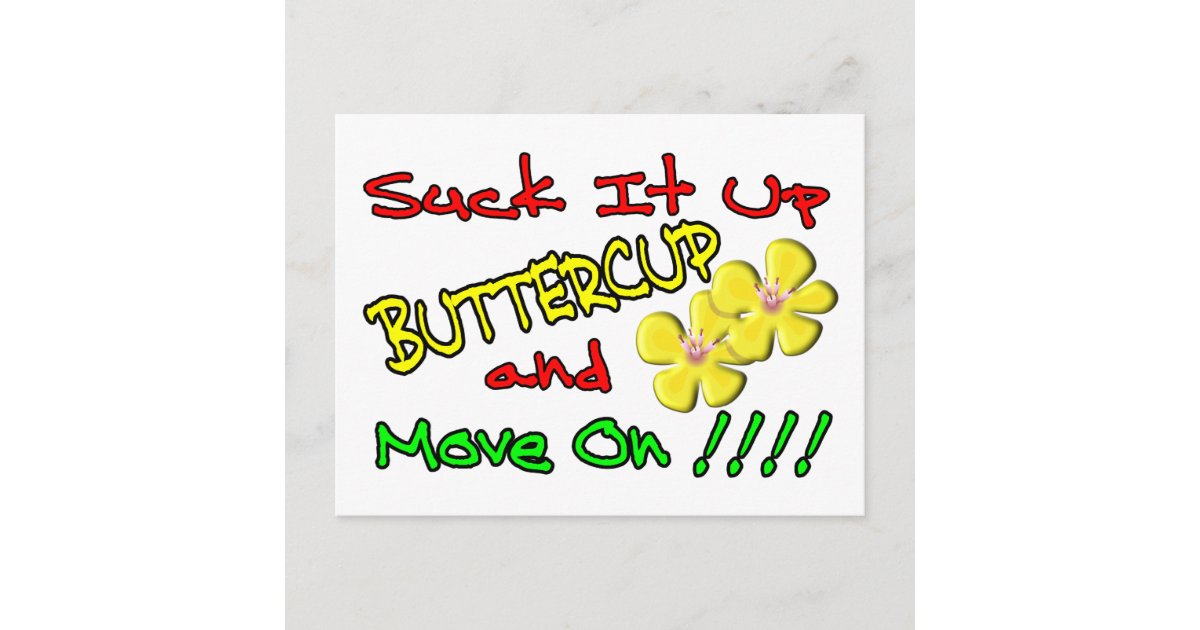 Cheer Up Buttercup - Feel Better Card - Encouragement Card