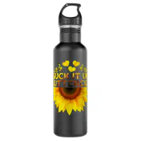 Vintage Sunflower 32oz Stainless Steel Water Bottle