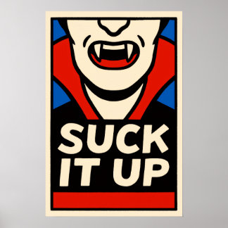 Suck It Up | Retro Vampire Poster