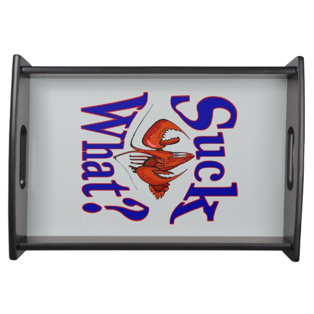 Suck What? Crawfish Serving Tray (Front)