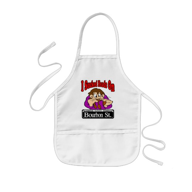Sucked Heads On Bourbon St Kids' Apron (Front)