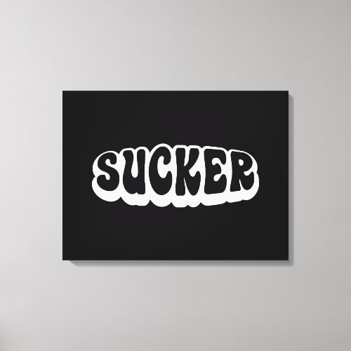 SUCKER CANVAS PRINT