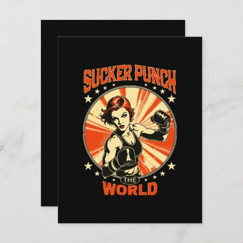 Sucker Punch the World Enclosure Card