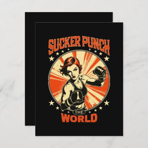 Sucker Punch the World Holiday Card