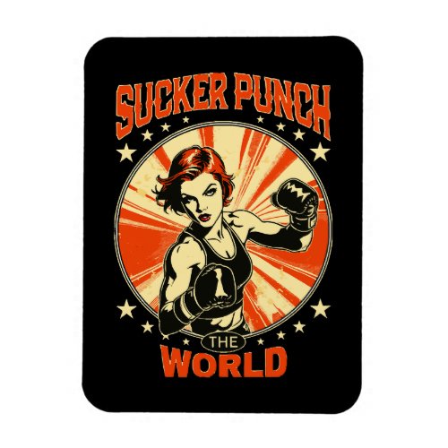 Sucker Punch the World Magnet