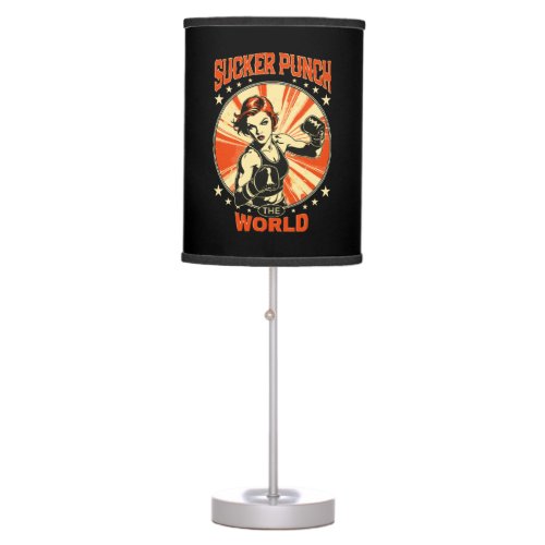 Sucker Punch the World Table Lamp