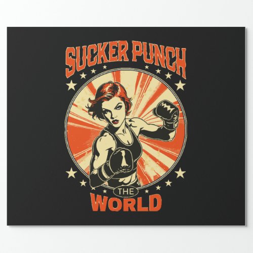 Sucker Punch the World Wrapping Paper