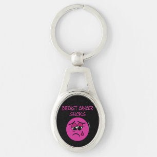 SUCKS...Breast Cancer Keychain