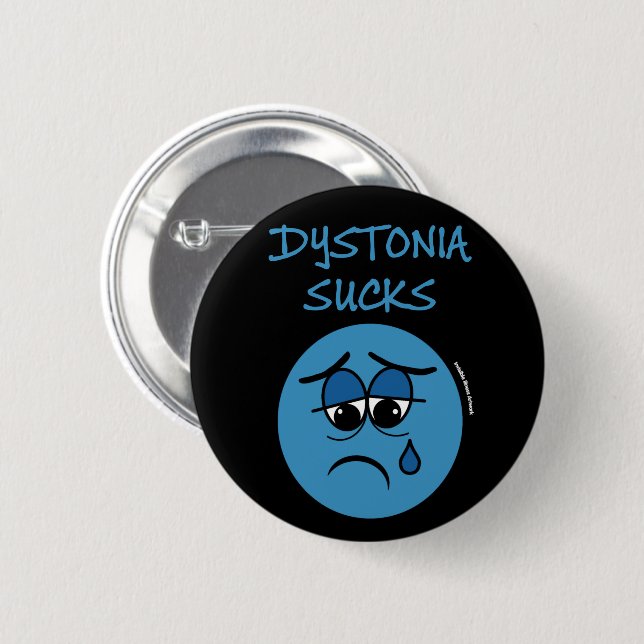 SUCKS...Dystonia Button (Front & Back)