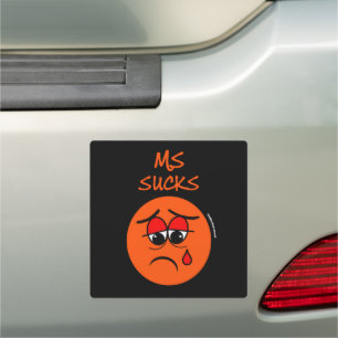 SUCKS...MS CAR MAGNET