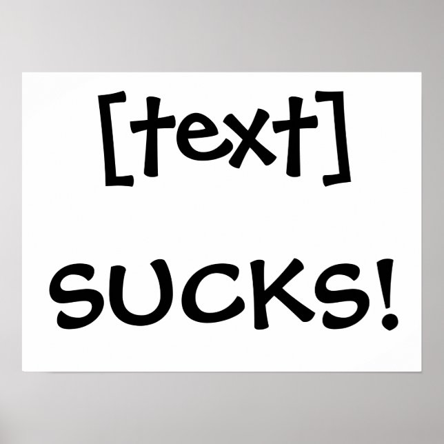 ___Sucks! Poster (Front)