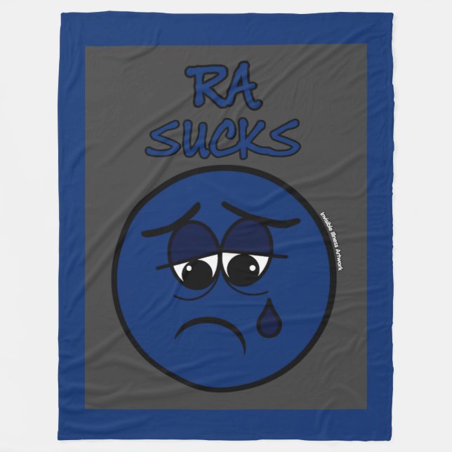SUCKS...RA FLEECE BLANKET (Front)