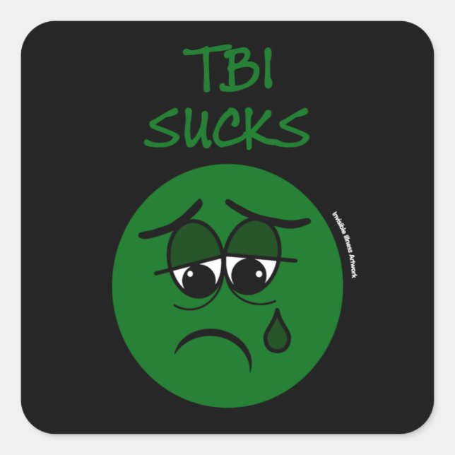 SUCKS...TBI SQUARE STICKER (Front)