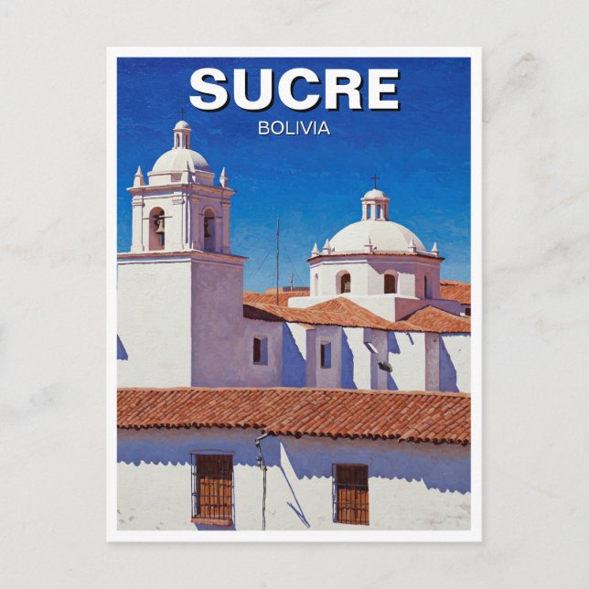 Sucre Bolivia Travel Postcard (Front)