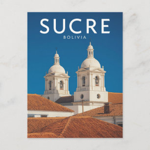 Sucre Bolivia White City Colonial Architecture Postcard
