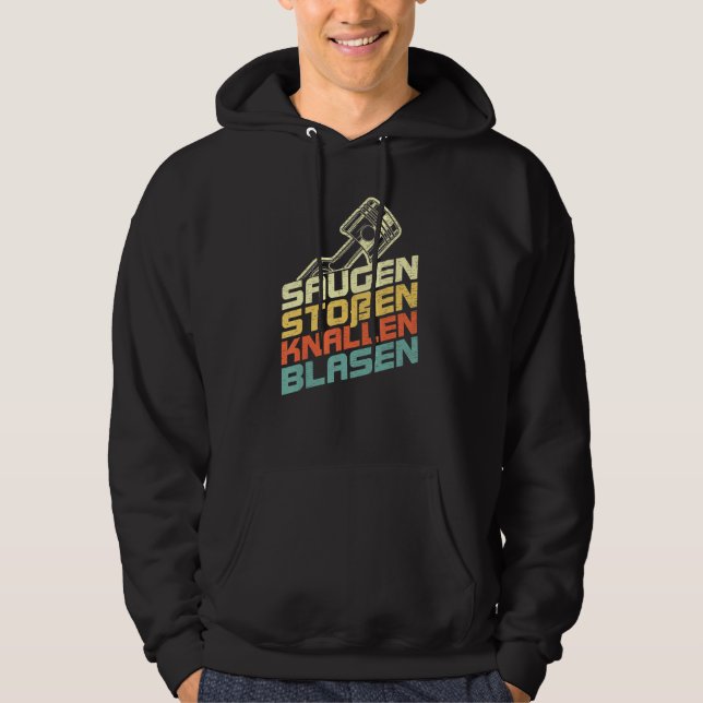 Suction Bump Banging Bubbles For Car Mechanics & S Hoodie (Front)