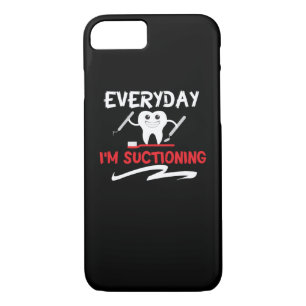 Suctioning Dentist Toothbrush Dental Student iPhone 8/7 Case