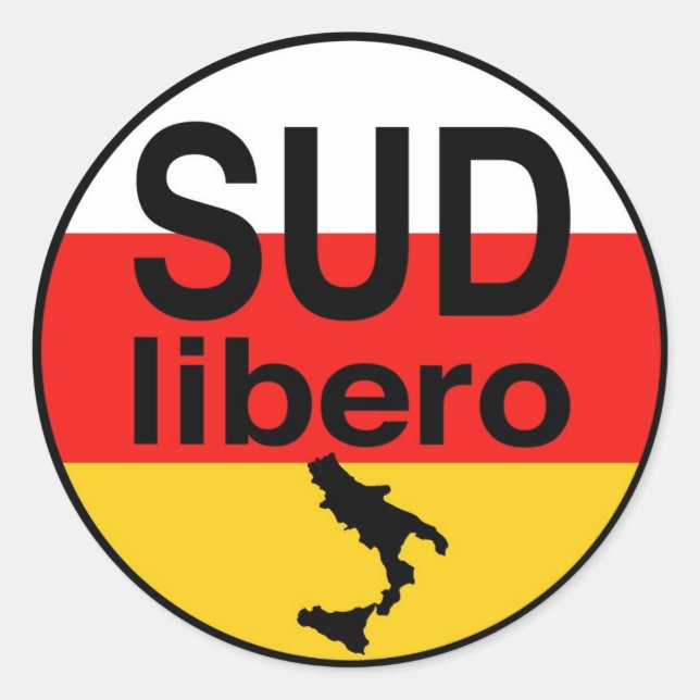Sud Libero Classic Round Sticker (Front)