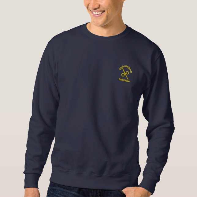 Sudadera for Private Security Personnel Spain Embroidered Sweatshirt (Front)