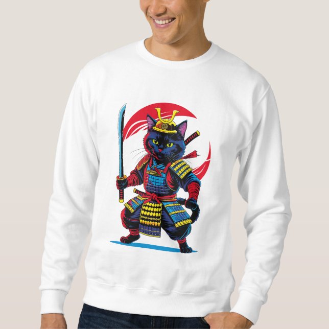 Sudadera Gato Samurai Sweatshirt (Front)