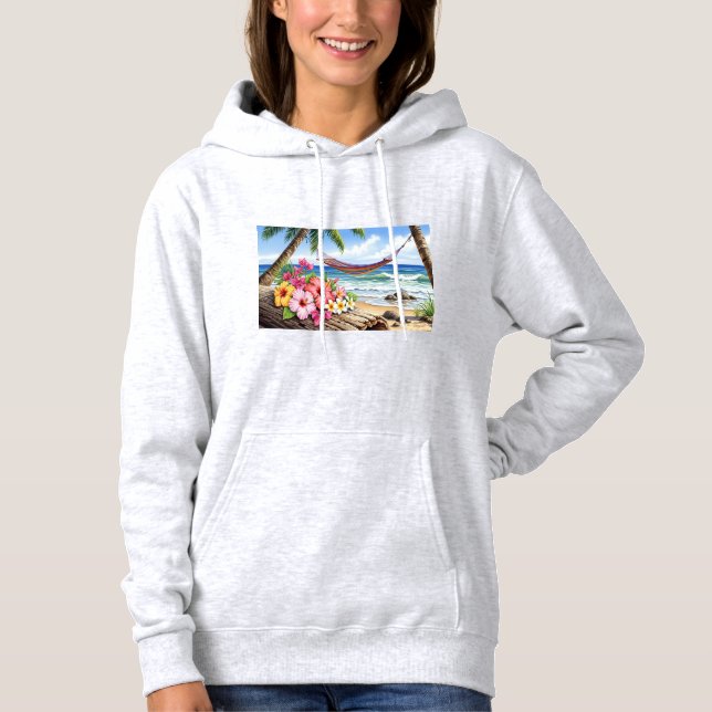 Sudadera hamaca en la playa  hoodie (Front)