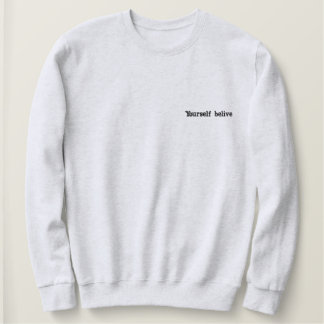 Sudadera para el frío motivación frase embroidered sweatshirt