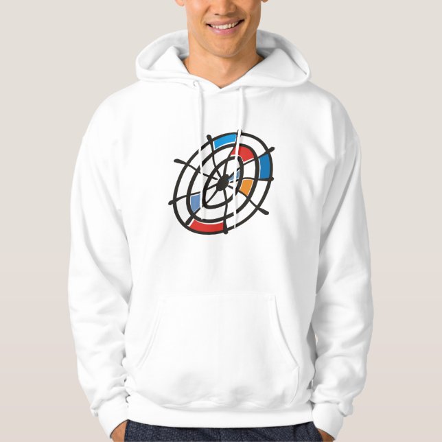 Sudadera with cheerful target hoodie (Front)