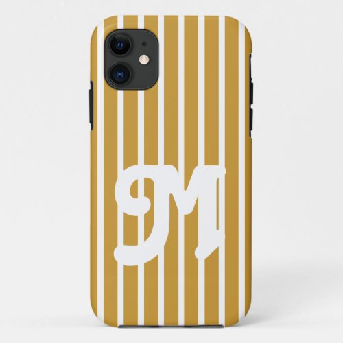 Sudan Brown Safari Stripe iPhone 11 Case