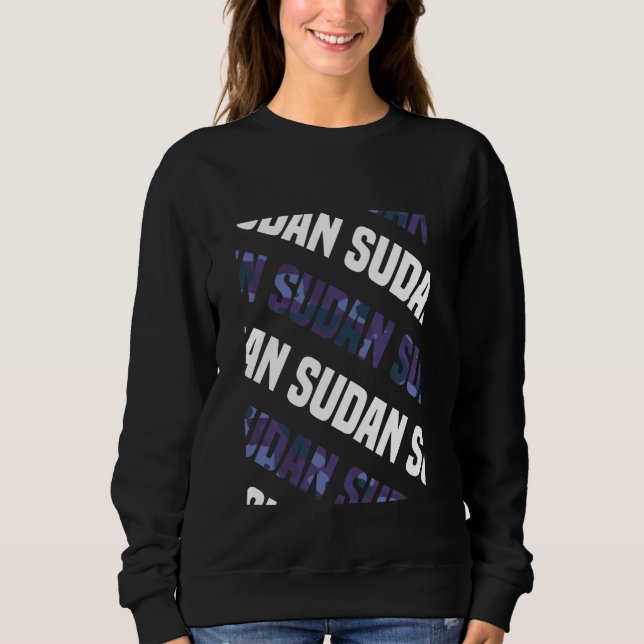 Sudan Camo Pattern Purple Camouflage Sweatshirt (Front)