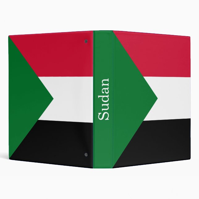 Sudan Flag 3 Ring Binder (Background)